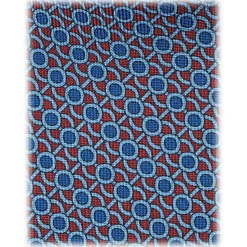 Viola Milano - Eye Chain Selftipped Italian Silk Tie - Brown Mix - Handmade in Italy - Luxury Exclusive Collection - Avvenice