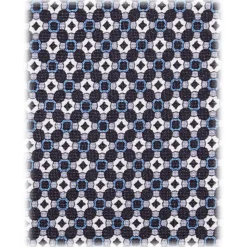Viola Milano - Floral Pattern Selftipped Silk Tie - Blue Mix - Handmade in Italy - Luxury Exclusive Collection - Avvenice