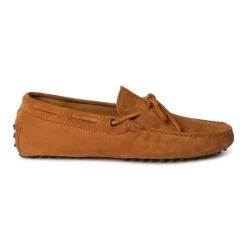 Viola Milano - Gommino Suede Loafer - Cola - Handmade in Italy - Luxury Exclusive Collection - Avvenice