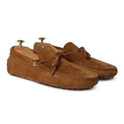Viola Milano - Gommino Suede Loafer - Polo Brown - Handmade in Italy - Luxury Exclusive Collection - Avvenice