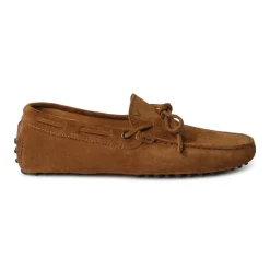 Viola Milano - Gommino Suede Loafer - Polo Brown - Handmade in Italy - Luxury Exclusive Collection - Avvenice