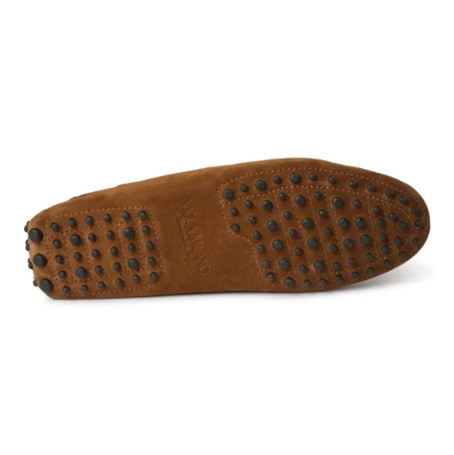 Viola Milano - Gommino Suede Loafer - Polo Brown - Handmade in Italy - Luxury Exclusive Collection - Avvenice
