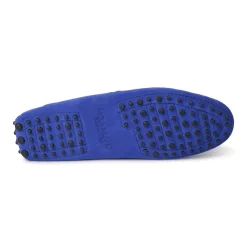 Viola Milano - Gommino Suede Loafer - Blue - Handmade in Italy - Luxury Exclusive Collection - Avvenice