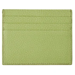 Viola Milano - Grain Leather Credit Card Holder - Lime - Handmade in Italy - Luxury Exclusive Collection - Avvenice