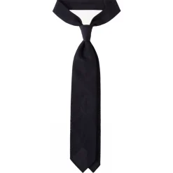 Viola Milano - Grenadine Garza Fina 7-Fold Unlined Tie - Navy - Handmade in Italy - Luxury Exclusive Collection - Avvenice