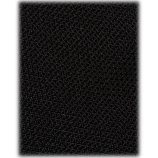 Viola Milano - Grenadine Garza Fina Unlined Tie - Black - Handmade in Italy - Luxury Exclusive Collection - Avvenice