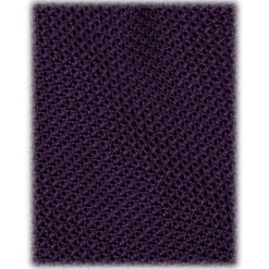 Viola Milano - Grenadine Garza Fina Unlined Tie - Purple - Handmade in Italy - Luxury Exclusive Collection - Avvenice