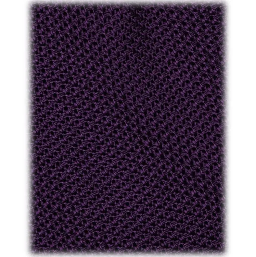 Viola Milano - Grenadine Garza Fina Unlined Tie - Purple - Handmade in Italy - Luxury Exclusive Collection - Avvenice