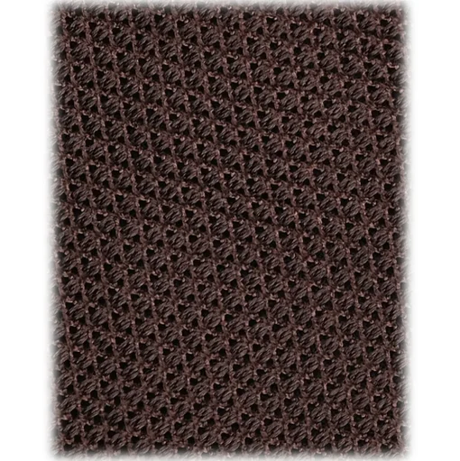 Viola Milano - Grenadine Garza Fina Unlined Tie - Brown - Handmade in Italy - Luxury Exclusive Collection - Avvenice