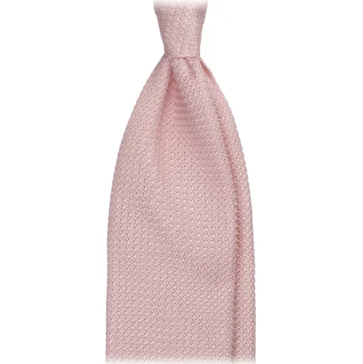 Viola Milano - Grenadine Garza Grossa Unlined Tie - Pink - Handmade in Italy - Luxury Exclusive Collection - Avvenice