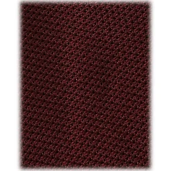 Viola Milano - Grenadine Garza Fina Unlined Tie - Burgundy - Handmade in Italy - Luxury Exclusive Collection - Avvenice
