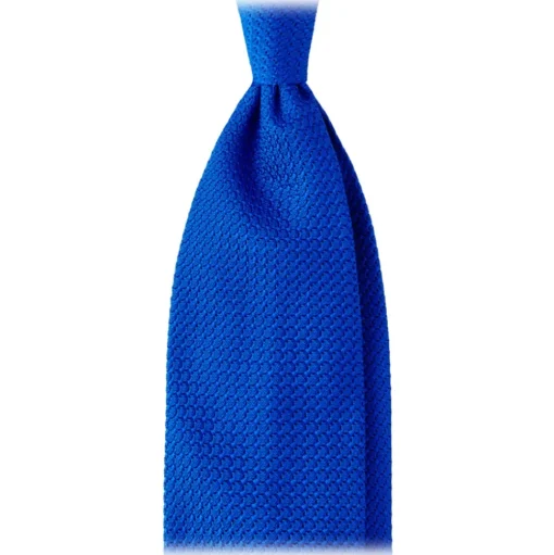 Viola Milano - Grenadine Garza Grossa Unlined Tie - Sky - Handmade in Italy - Luxury Exclusive Collection - Avvenice