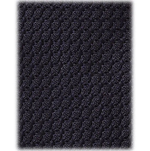 Viola Milano - Grenadine Garza Grossa Unlined Tie - Navy - Handmade in Italy - Luxury Exclusive Collection - Avvenice