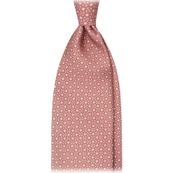 Viola Milano - Hilario Chain Selftipped Italian Silk Tie - Orange Mix - Handmade in Italy - Luxury Exclusive Collection - Avvenice