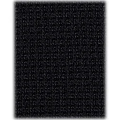 Viola Milano - Knitted Limited Label V-End Silk Tie - Navy - Handmade in Italy - Luxury Exclusive Collection - Avvenice