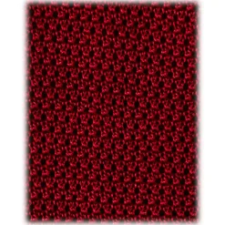 Viola Milano - Knitted Solid V-End Silk Tie - Red - Handmade in Italy - Luxury Exclusive Collection - Avvenice