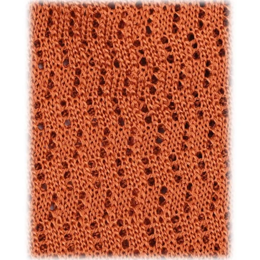 Viola Milano - Knitted Zig Zag Pattern Silk Tie - Orange - Handmade in Italy - Luxury Exclusive Collection - Avvenice