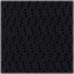 Viola Milano - Knitted Zig Zag Pattern Silk Tie - Navy - Handmade in Italy - Luxury Exclusive Collection - Avvenice
