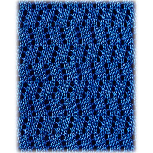 Viola Milano - Knitted Zig Zag Pattern Silk Tie - Sky - Handmade in Italy - Luxury Exclusive Collection - Avvenice
