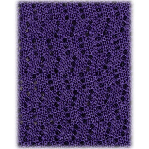Viola Milano - Knitted Zig Zag Pattern Silk Tie - Purple - Handmade in Italy - Luxury Exclusive Collection - Avvenice