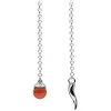 Viola Milano - Lapel Chain in 100% Sterling Silver - Madrepore & Silver Chilli - Handmade in Italy - Luxury Exclusive Collection - Avvenice