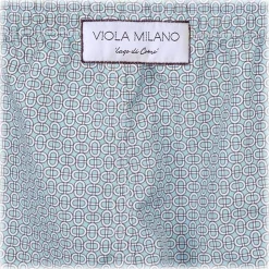 Viola Milano - Maillon Printed Swimtrunks - Mint Mix - Handmade in Italy - Luxury Exclusive Collection - Avvenice