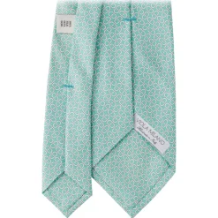 Viola Milano - Maillon Selftipped Italian Silk Tie - Menthol Mix - Handmade in Italy - Luxury Exclusive Collection - Avvenice