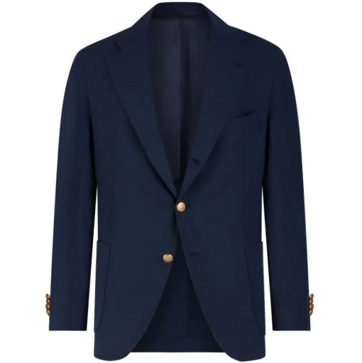 Viola Milano - Maison Milano 100% Linen Club Blazer - Navy - Handmade in Italy - Luxury Exclusive Collection - Avvenice