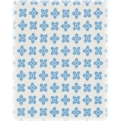 Viola Milano - Micro Flower Selftipped Silk Tie - White/Light Blue - Handmade in Italy - Luxury Exclusive Collection - Avvenice