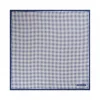 Viola Milano - Micro Pattern Silk Pocket Square - Navy - Handmade in Italy - Luxury Exclusive Collection - Avvenice
