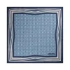Viola Milano - Micro Wave Silk Pocket Square - Light Blue - Handmade in Italy - Luxury Exclusive Collection - Avvenice