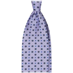 Viola Milano - Mix Floral Selftipped Italian Silk Tie - Purple Mix - Handmade in Italy - Luxury Exclusive Collection - Avvenice