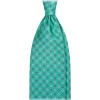 Viola Milano - Mix Floral Selftipped Italian Silk Tie - Spring Green - Handmade in Italy - Luxury Exclusive Collection - Avvenice