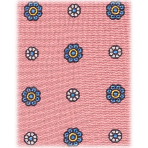 Viola Milano - Mix Floral Selftipped Italian Silk Tie - Rose Bloom - Handmade in Italy - Luxury Exclusive Collection - Avvenice