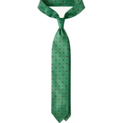 Viola Milano - Mixed Floral 3-Fold Selftipped Silk Tie - Apple - Handmade in Italy - Luxury Exclusive Collection - Avvenice