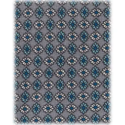 Viola Milano - Mystix Floral Selftipped Italian Silk Tie - Grey - Handmade in Italy - Luxury Exclusive Collection - Avvenice