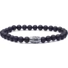 Viola Milano - Natural 6 mm Gemstone Bracelet - Matte Black - Handmade in Italy - Luxury Exclusive Collection - Avvenice