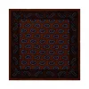 Viola Milano - Paisley Pattern Silk Pocket Square - Brown Mix - Handmade in Italy - Luxury Exclusive Collection - Avvenice