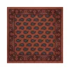Viola Milano - Paisley Pattern Silk Pocket Square - Orange Mix - Handmade in Italy - Luxury Exclusive Collection - Avvenice