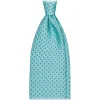Viola Milano - Paisley Pattern Selftipped Silk Tie - Menthol - Handmade in Italy - Luxury Exclusive Collection - Avvenice