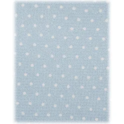 Viola Milano - Pin Dot Selftipped Silk Tie - Light Blue/White - Handmade in Italy - Luxury Exclusive Collection - Avvenice