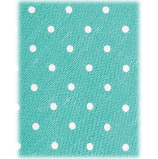 Viola Milano - Polka Dot Untipped Linen Tie - Mint - Handmade in Italy - Luxury Exclusive Collection - Avvenice