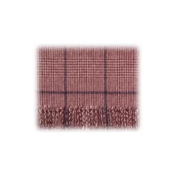 Viola Milano - Prince of Wales Wool Scarf - Pink Mix - Handmade in Italy - Luxury Exclusive Collection - Avvenice