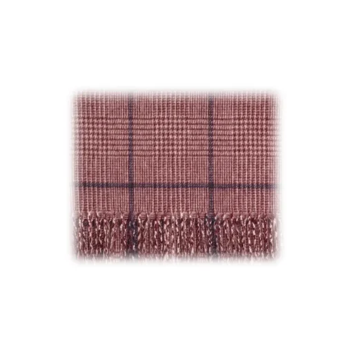 Viola Milano - Prince of Wales Wool Scarf - Pink Mix - Handmade in Italy - Luxury Exclusive Collection - Avvenice