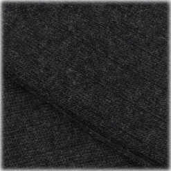 Viola Milano - Solid 100% Cashmere Over-The-Calf Socks - Charcoal - Handmade in Italy - Luxury Exclusive Collection - Avvenice
