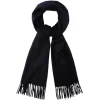 Viola Milano - Solid 100% Zibellino Cashmere Scarf - Navy - Handmade in Italy - Luxury Exclusive Collection - Avvenice