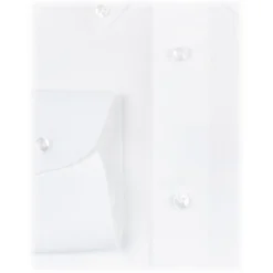 Viola Milano - Solid Carlo Riva Oxford/Linen Button-Down Shirt - White - Handmade in Italy - Luxury Exclusive Collection - Avvenice