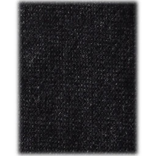 Viola Milano - Solid 7-fold Handrolled 100% Cashmere Tie - Charcoal - Handmade in Italy - Luxury Exclusive Collection - Avvenice