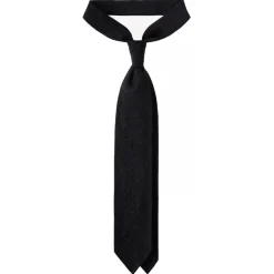 Viola Milano - Solid 7-fold Handrolled 100% Cashmere Tie - Charcoal - Handmade in Italy - Luxury Exclusive Collection - Avvenice