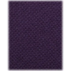 Viola Milano - Solid Knitted 100% Cashmere Tie - Purple - Handmade in Italy - Luxury Exclusive Collection - Avvenice